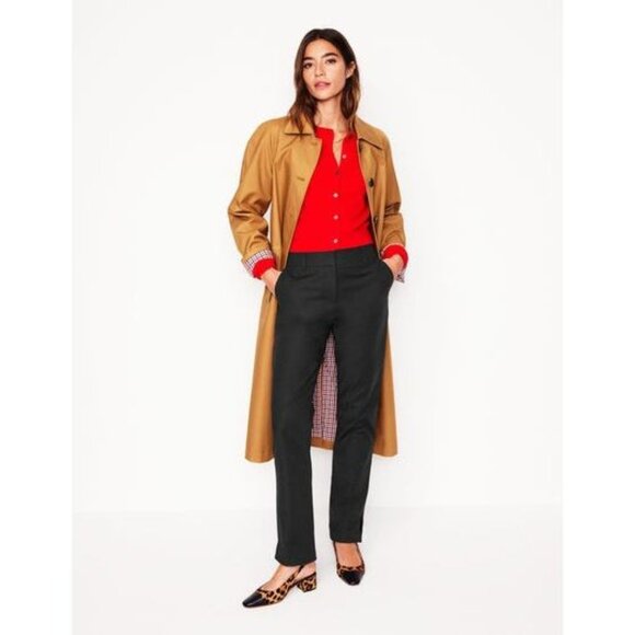 Boden Women 10R Richmond Trouser Ankle Pant Black Pleated Slacks Workwear NEW - Picture 1 of 10